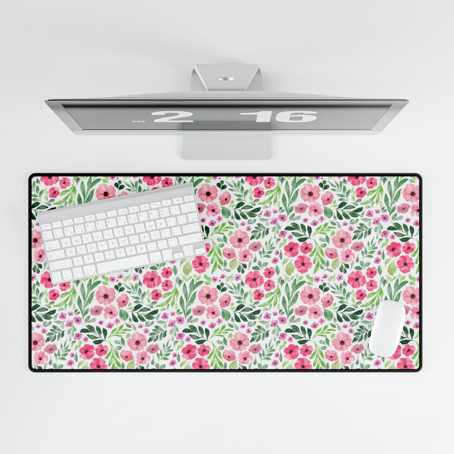 Floral Desk Mat, Vibrant Mouse Pad