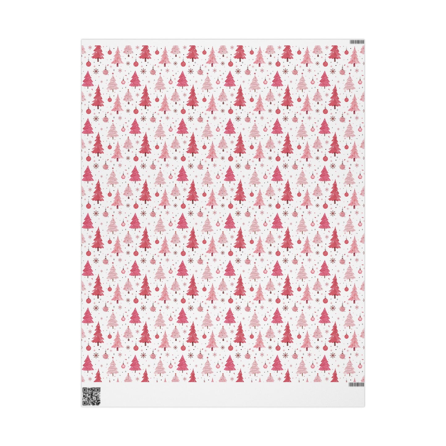 Wrapping Paper, Pink Christmas Theme Paper Wrap, Pink Winter Decorations - Festive Gift Wrap, Holiday Wrapping Sheets, Xmas Packaging