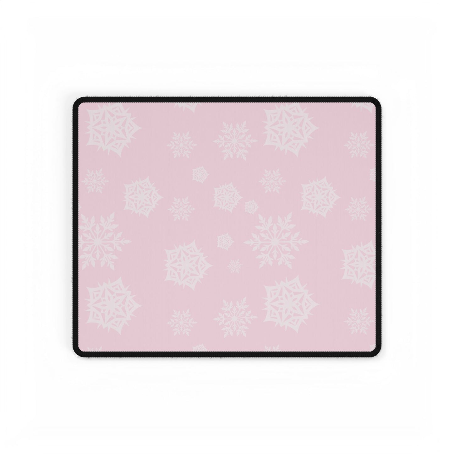 Christmas Desk Mats, Pink Theme Holiday Mouse Pad, Festive Office Decor, Cute Computer Mouse Mat, Seasonal Desk Accessories