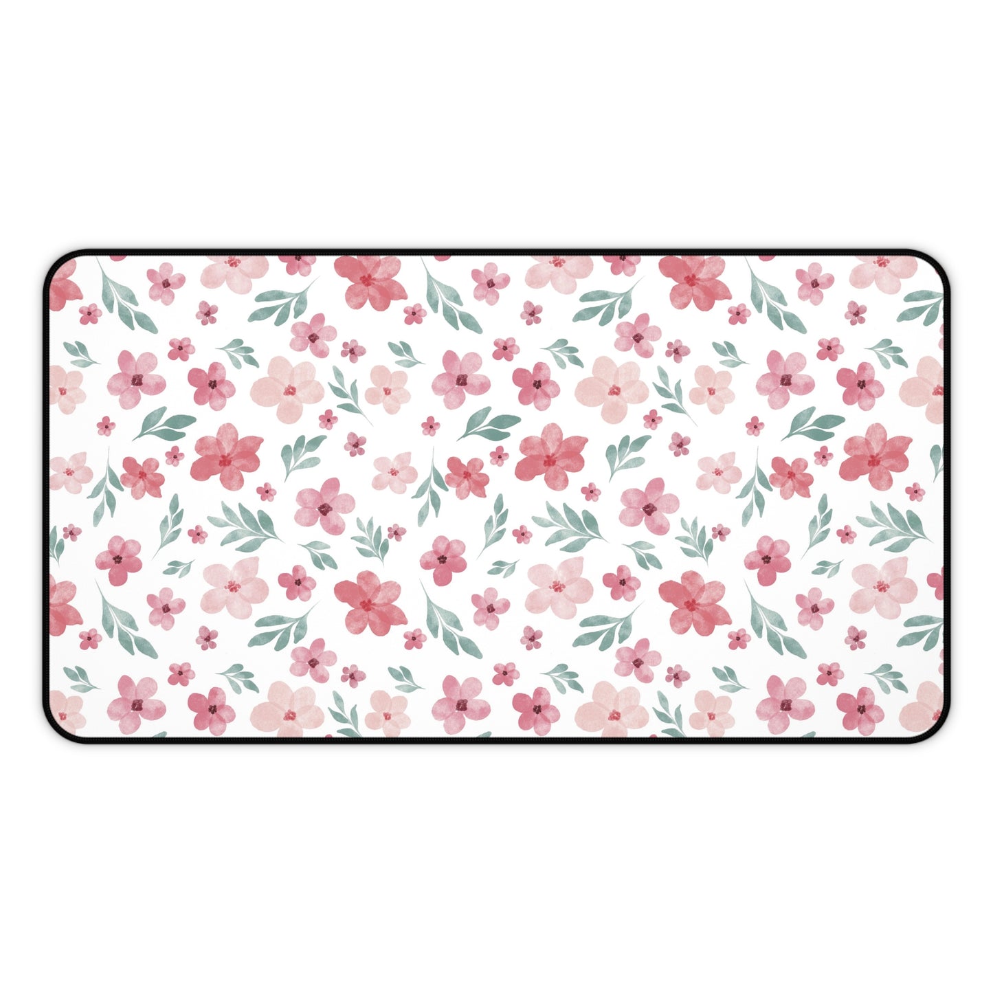 Copy of Pastel Desk Mat, Floral Mouse Pad, Pink Floral Desk Mat, Floral Pattern Desk Mat