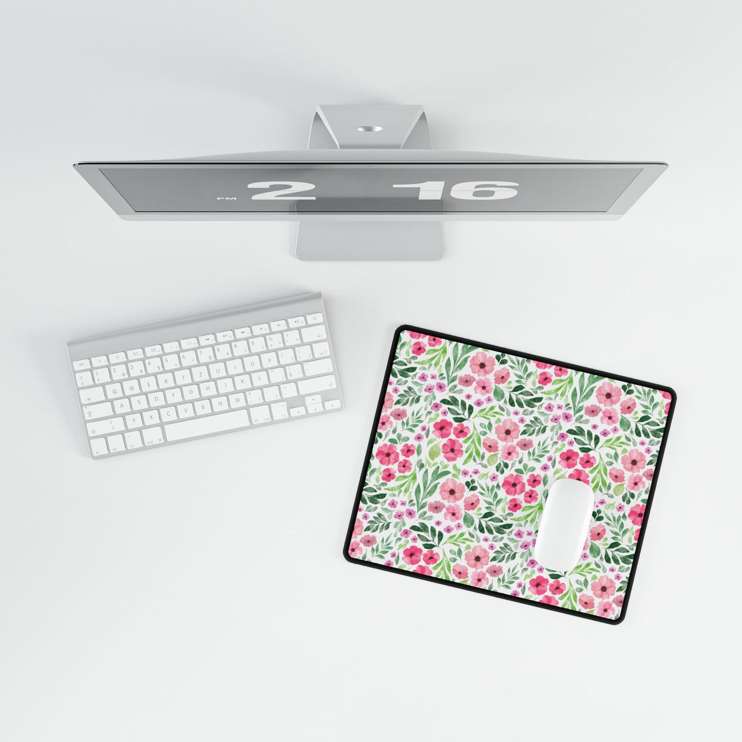 Floral Desk Mat, Vibrant Mouse Pad