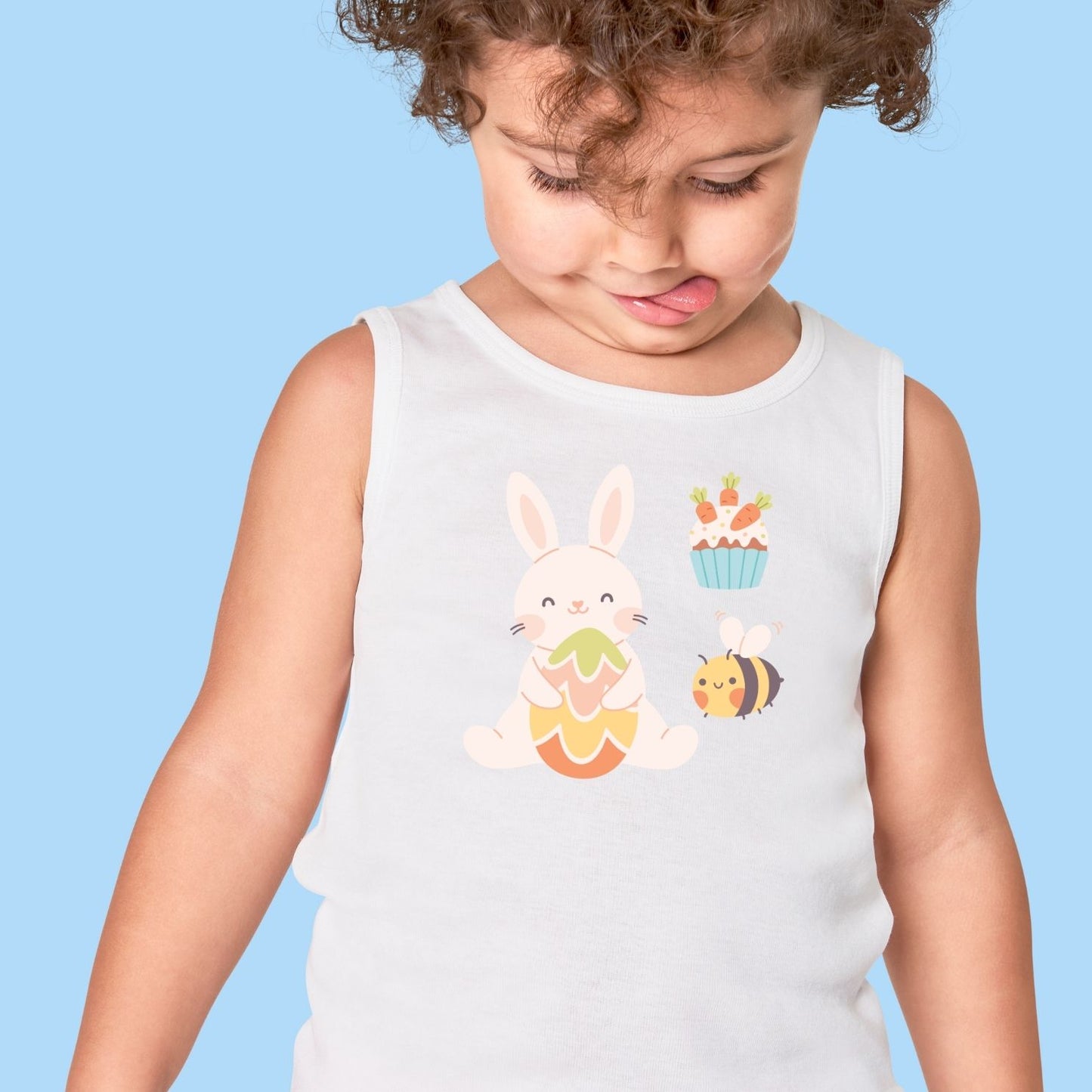 Easter Bunnies SVG, PNG Clipart | Cute Easter Bunny, Eggs, Spring Floral Digital Download