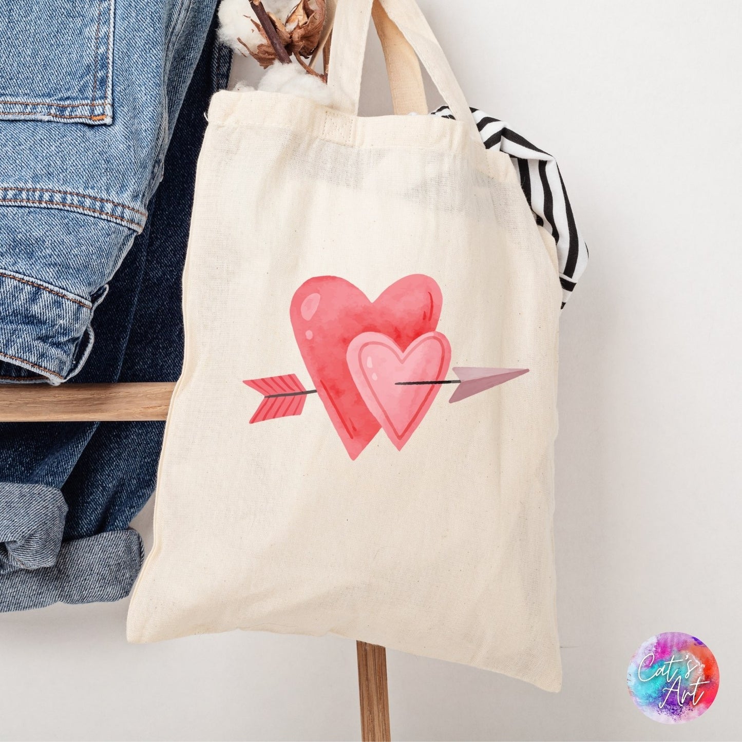 Watercolor Valentine's Day SVG & PNG Bundle