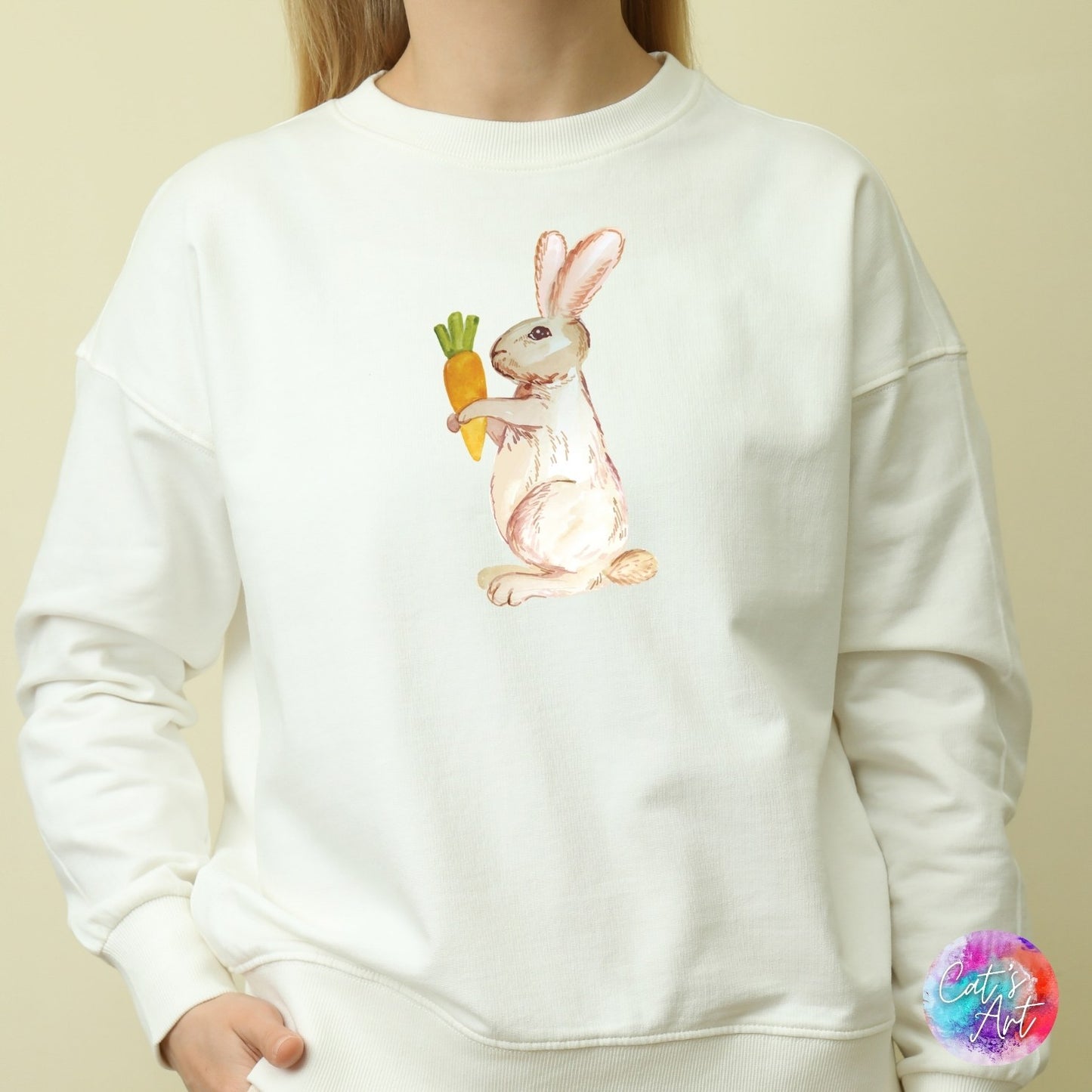 Easter SVG, PNG Clipart | Cute Easter Bunny, Eggs, Spring Floral Digital Download