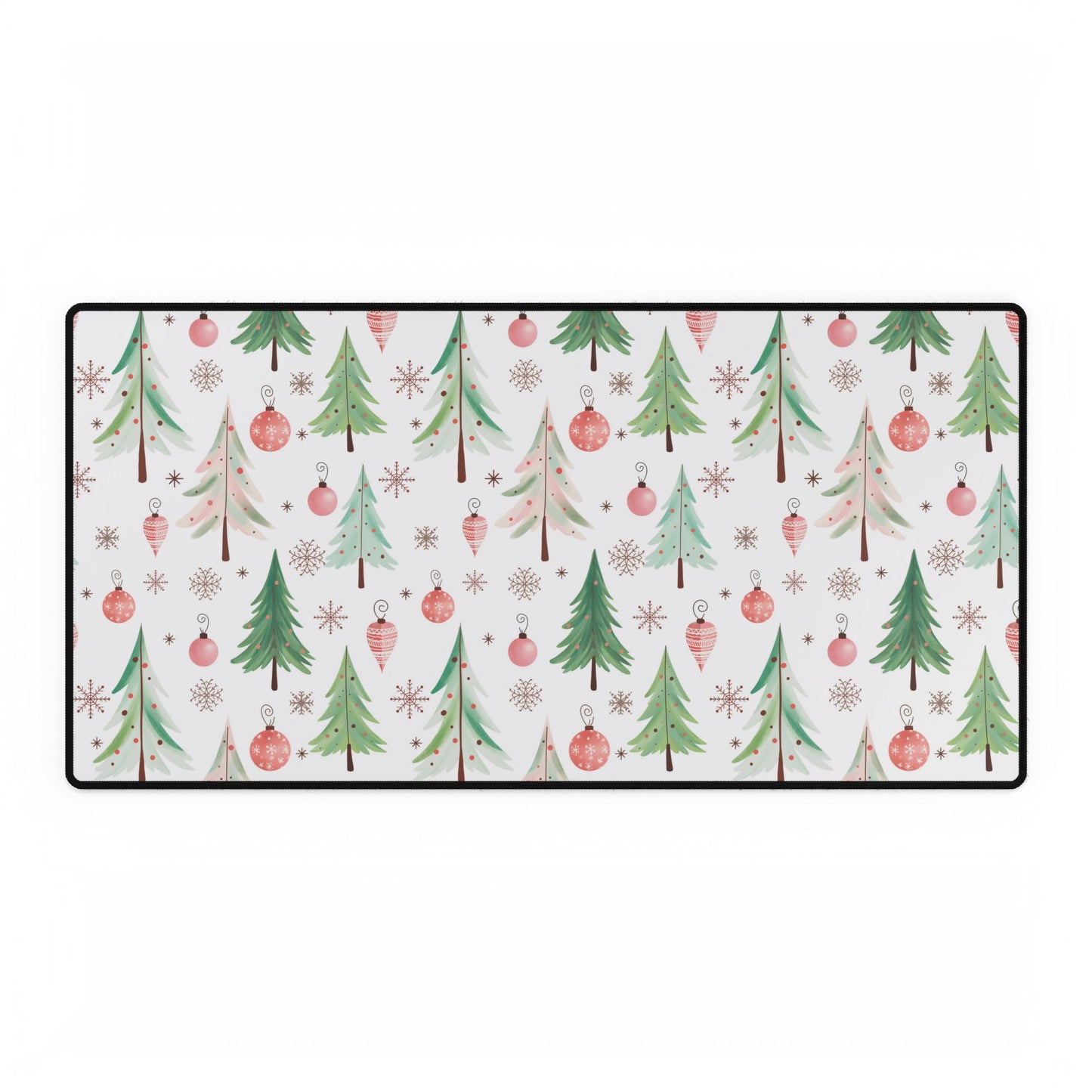 Christmas Tree Design Desk Mat, Office Decor Mousepad, Holiday Gift Pad for Desk, Festive Computer Mat, Desk Protector Accessories