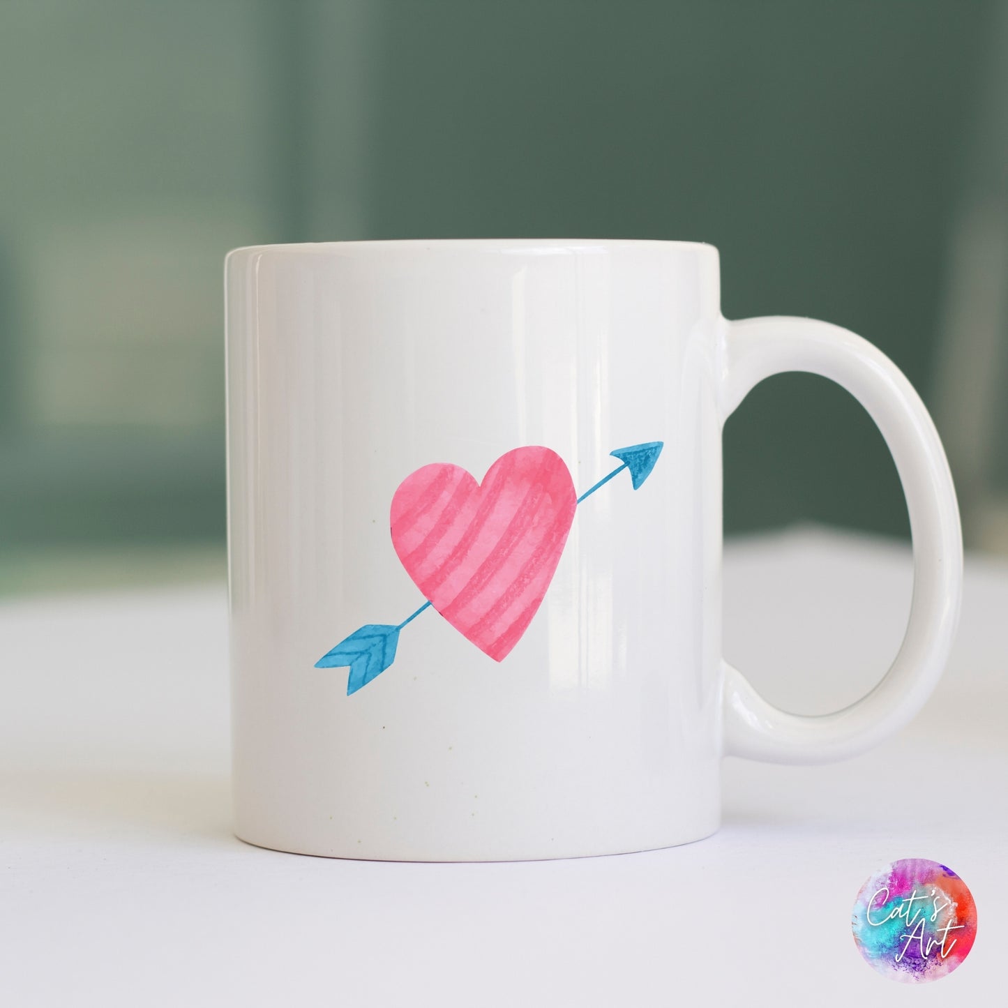 Valentine's Day SVG & PNG Bundle, Watercolor POD Designs