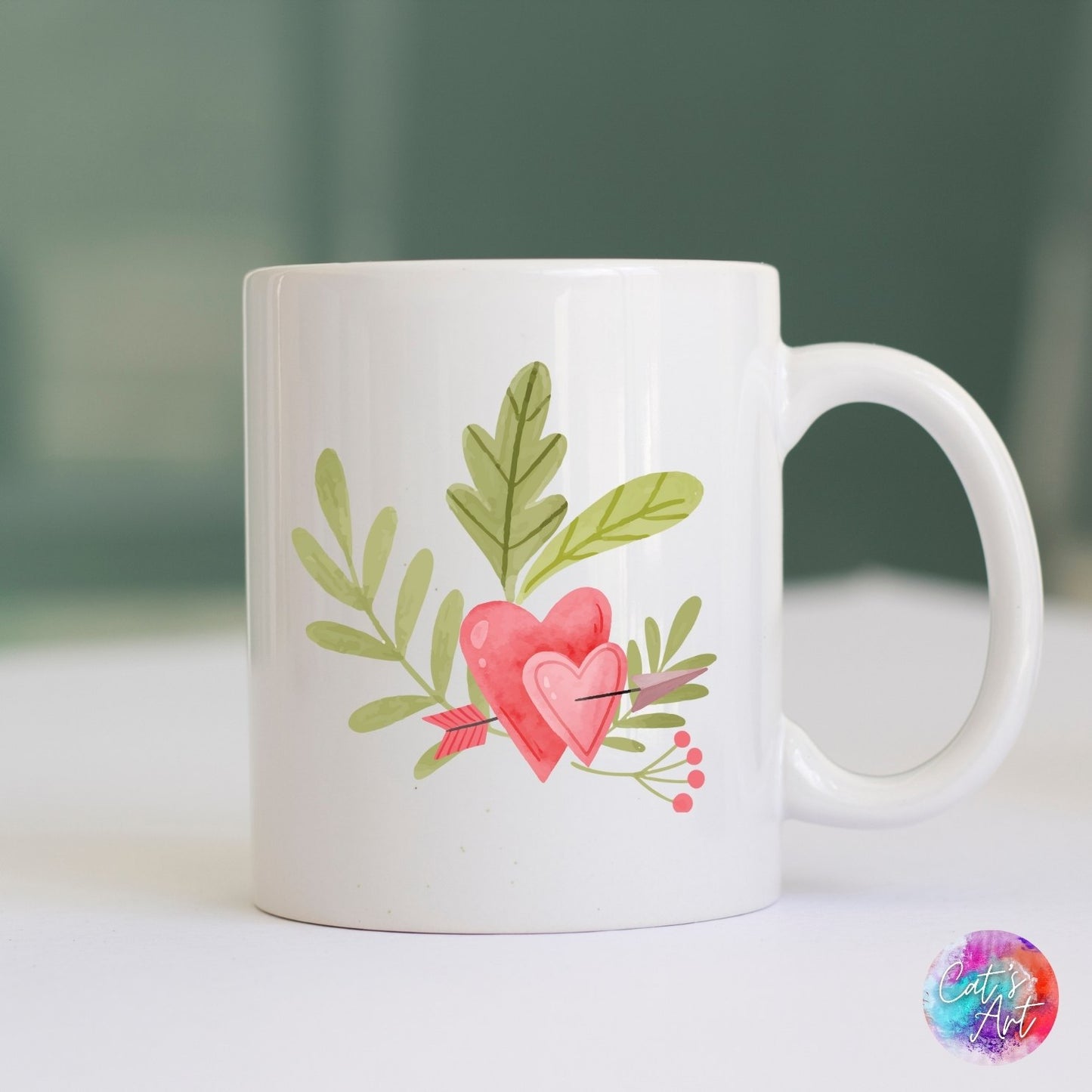 Watercolor Valentine's Day SVG & PNG Bundle