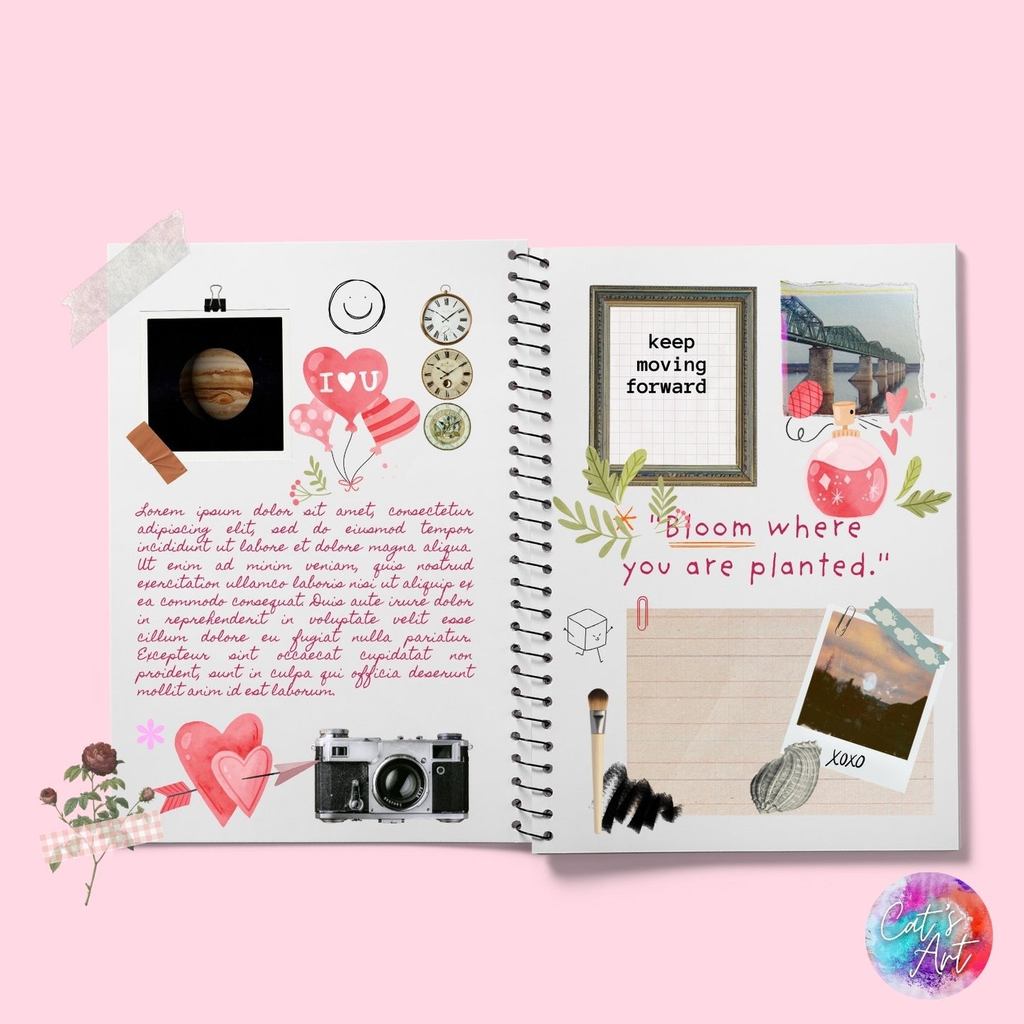 Watercolor Valentine's Day SVG & PNG Bundle