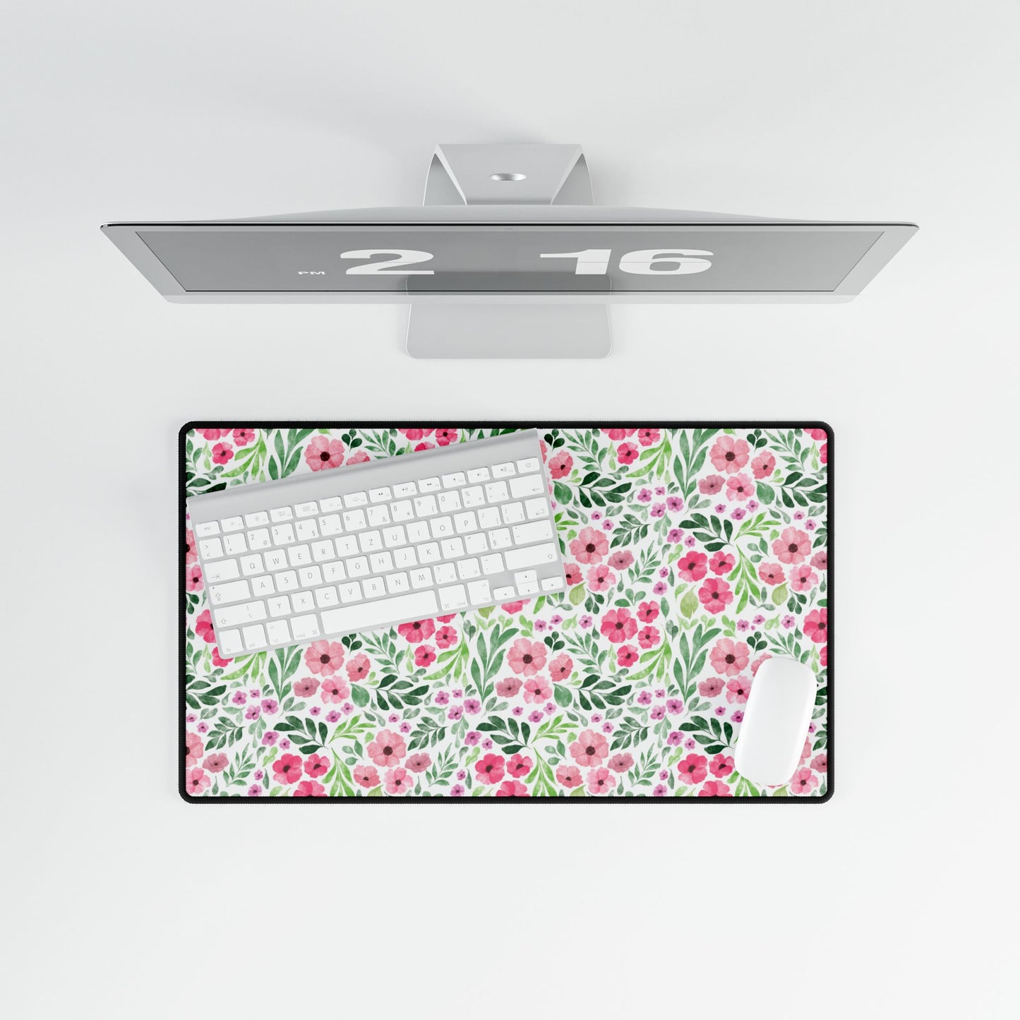 Floral Desk Mat, Vibrant Mouse Pad