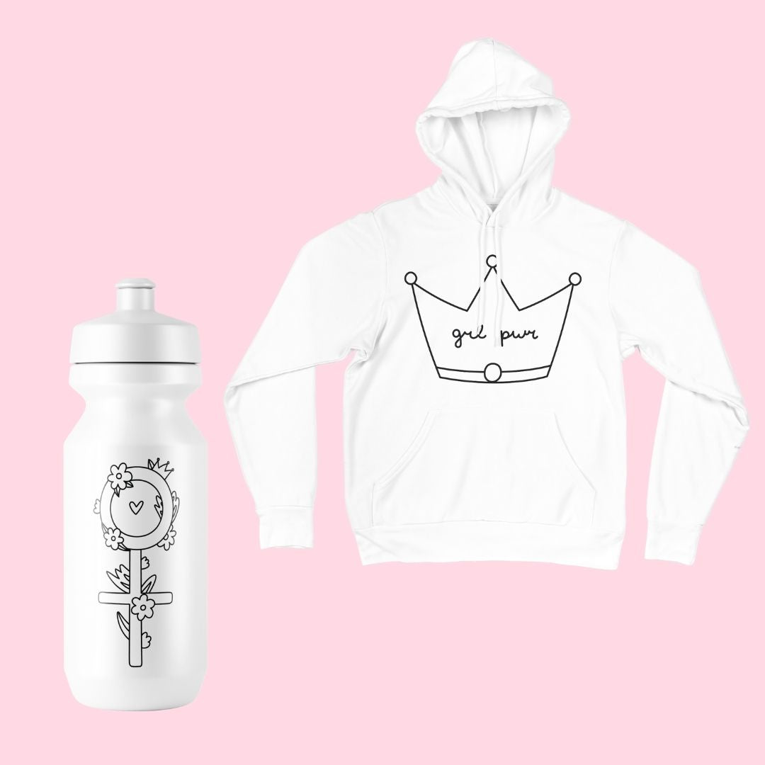Line Art Women's Day SVG, PNG, Girl Power