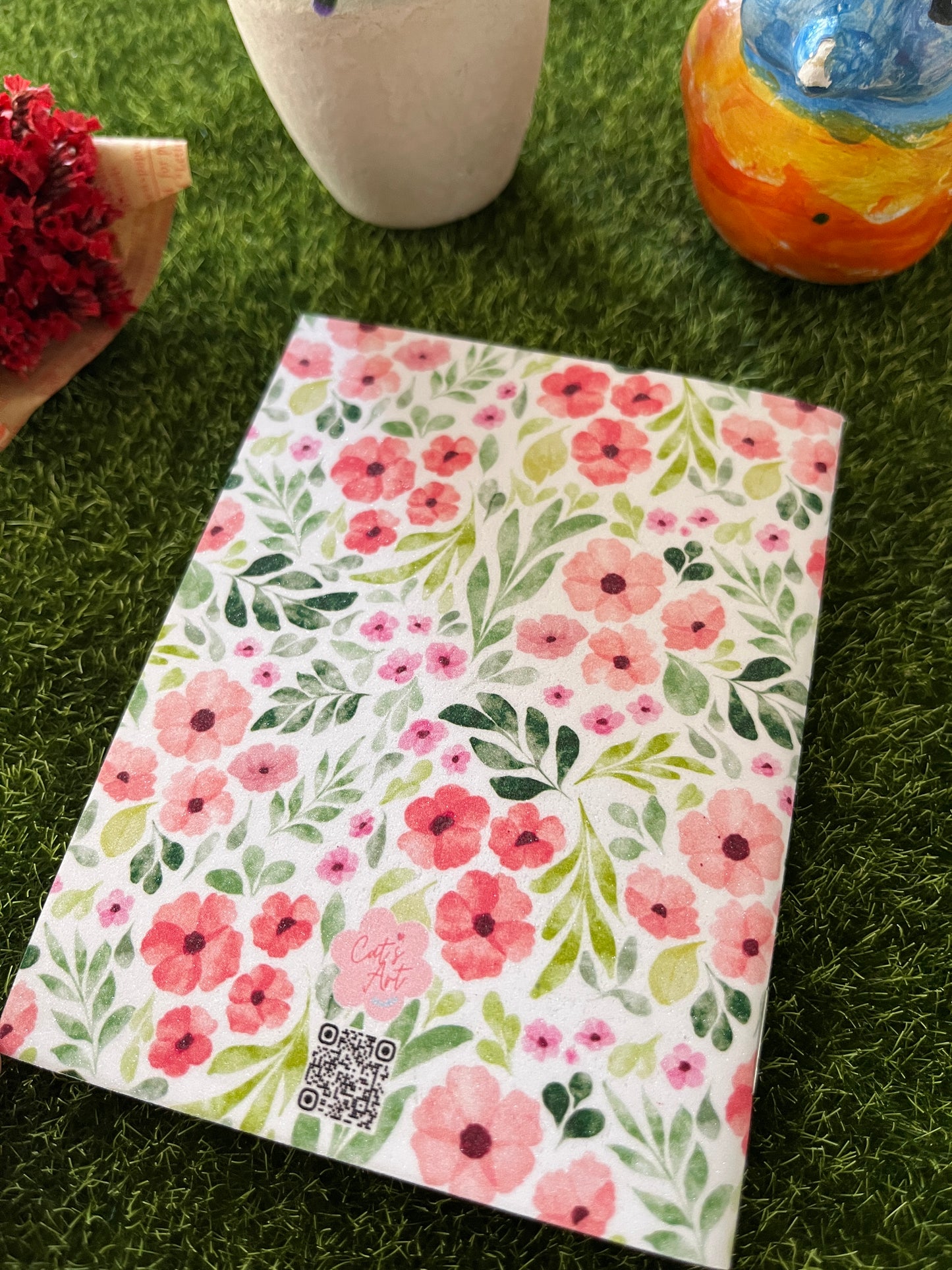 Original Floral Illustration Pocket Notebook – Small & Stylish
