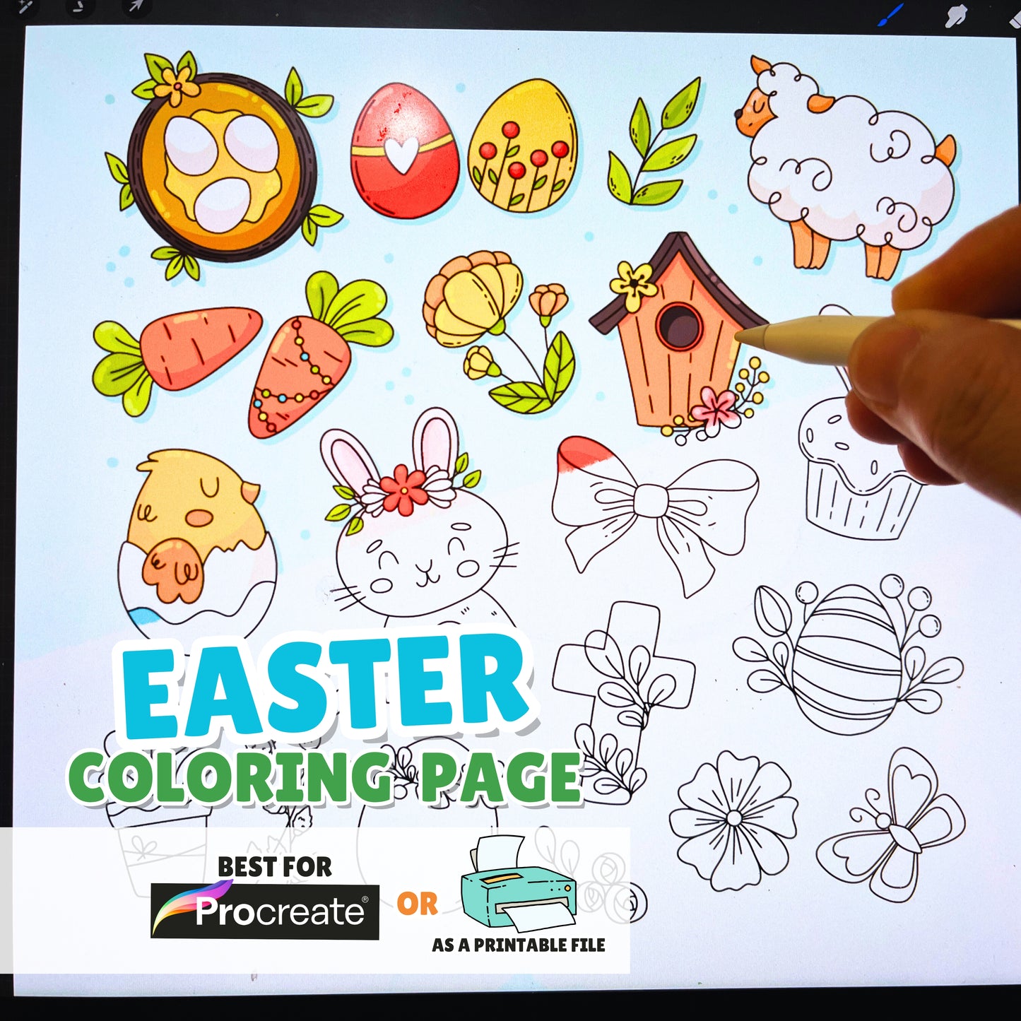 Easter Coloring Page