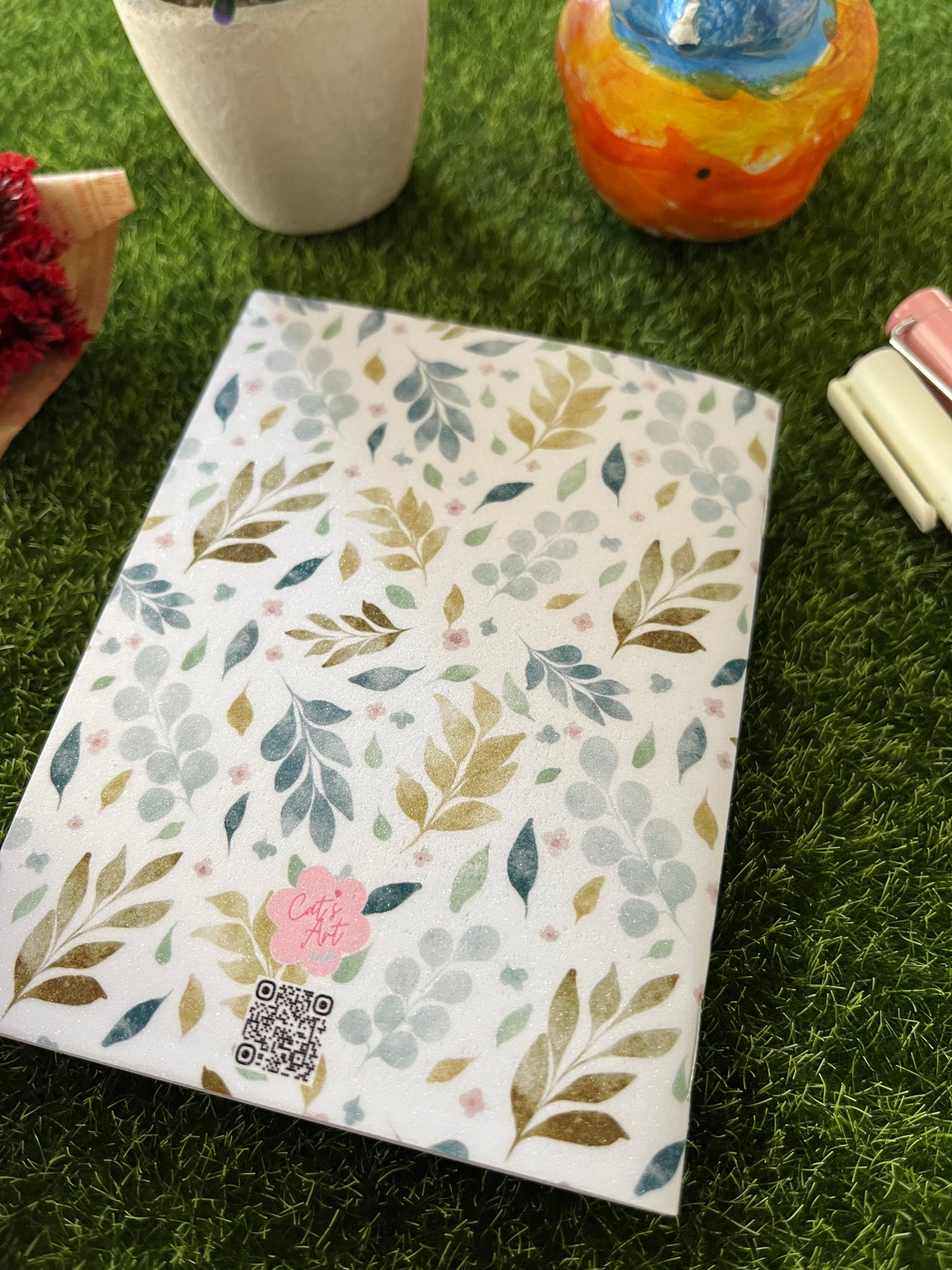 Original Watercolor Leaves Illustration Pocket Notebook – Small & Stylish (Copy)
