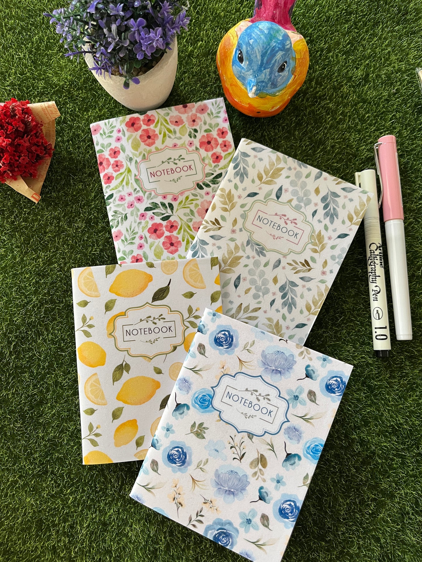 Original Watercolor Leaves Illustration Pocket Notebook – Small & Stylish (Copy)