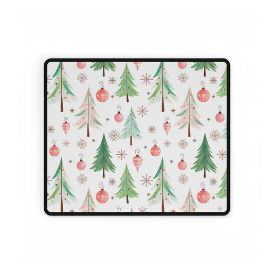 Christmas Tree Design Desk Mat, Office Decor Mousepad, Holiday Gift Pad for Desk, Festive Computer Mat, Desk Protector Accessories