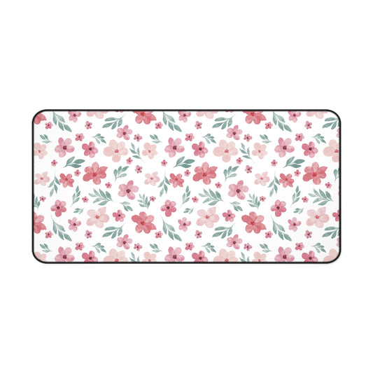 Copy of Pastel Desk Mat, Floral Mouse Pad, Pink Floral Desk Mat, Floral Pattern Desk Mat