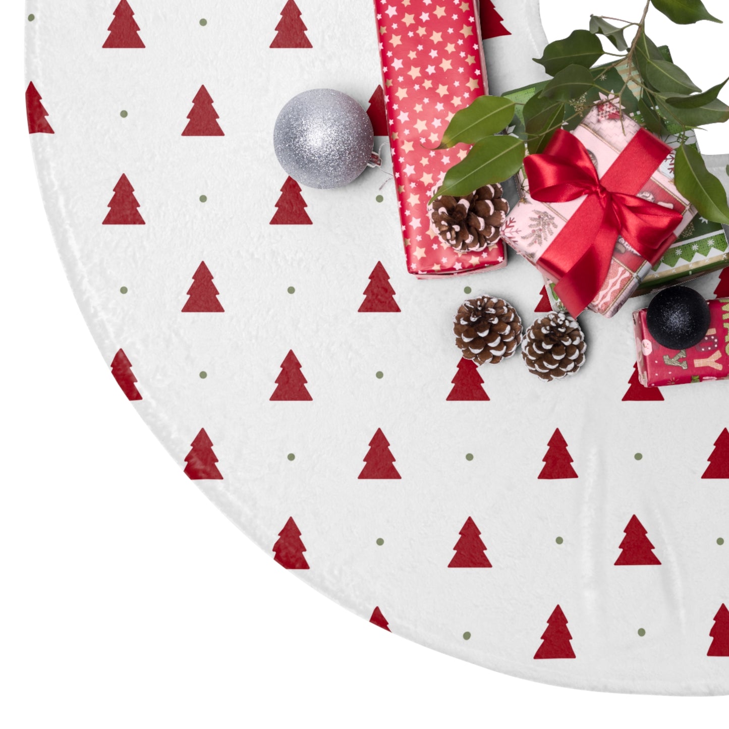 Minimalist Christmas Tree Skirt, Holiday Tree Skirt, Festive Tree Skirt, Xmas Tree Skirt, Modern Christmas Decor, Christmas Home Decor