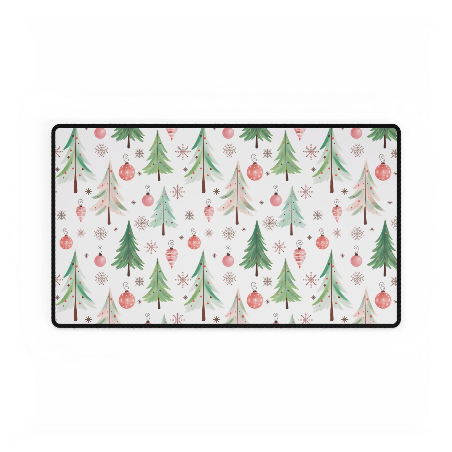 Christmas Tree Design Desk Mat, Office Decor Mousepad, Holiday Gift Pad for Desk, Festive Computer Mat, Desk Protector Accessories