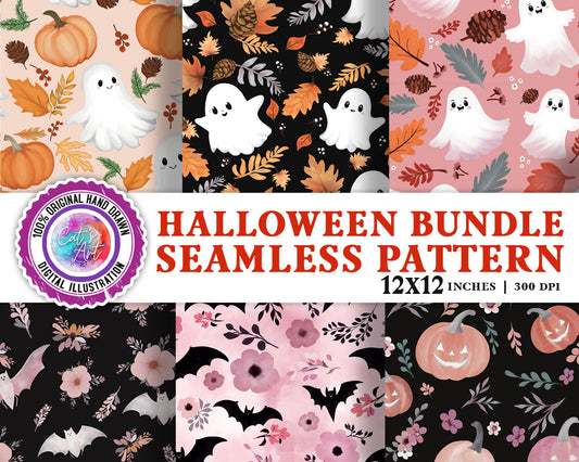 Halloween Background Seamless Pattern